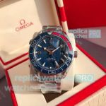 AAA Copy Omega Seamaster Planet Ocean 600m Blue Face SS Watch 
